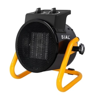 Imagen de SIAL Calefactor Cerámica 3000 W Radiador Electrico Bajo Consumo Calefacción Industrial Calor Rápido 3 Segundos Apto Para Oficinas, Baños, Talleres(Negro)