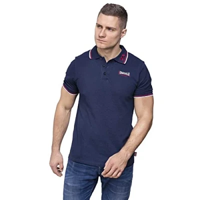 Imagen de Lonsdale LION Polo, Hombre, Talla: XXL, Navy/dark red