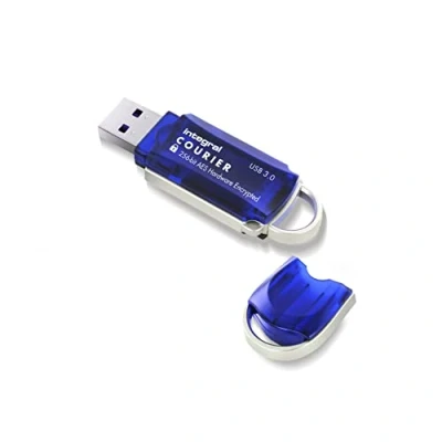 Imagen de Integral 32GB Courier 197 Hardware encriptado 256 bits FIPS 197, Pen Drive protección ataques de contraseña por Fuerza Bruta Memoria USB Transferencia Super Speed USB3.0