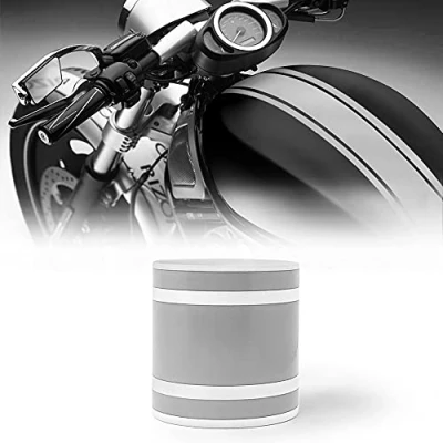 Imagen de 4R Quattroerre.it 10662 Tiras Adhesiva Bike Stripe Triple, Plata, 8 cm x 2 MT