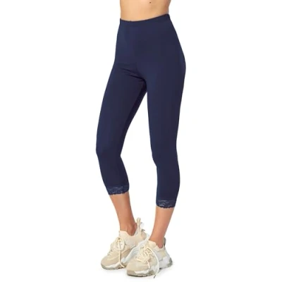 Imagen de Merry Style Leggins 3/4 Mallas Deportivas Mujer MS10 290(Azul Marino, 3XL)