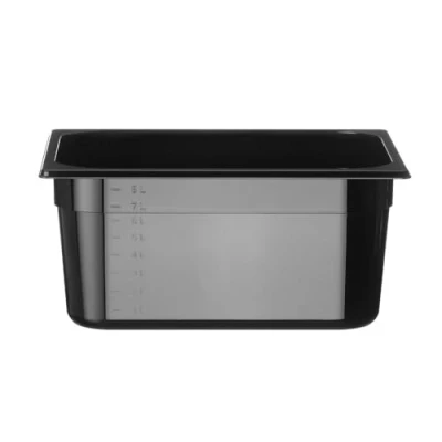Imagen de HENDI Recipiente Gastronorm 1/2 PC Negro 9.5 L 325x265x(H) 150 mm