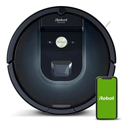 Imagen de iRobot Roomba 981, Robot Aspirador para Pelo de Mascotas con Gran Potencia succión 1 y cepillos Goma antienredos, Conexión WiFi, Programable por App Compatible Alexa, Color Azul