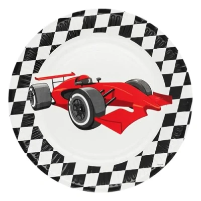 Imagen de Platos de papel Racing, 8 uds.