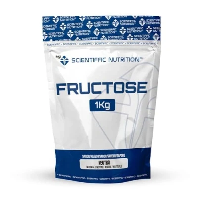 Imagen de Scientiffic Nutrition Fructose, Fructosa en Polvo, Actua como Fuente de Energía Rápida y Sostenida, Sustito del Azúcar, Recomendable Combinar con Maltodextrina 1kg.