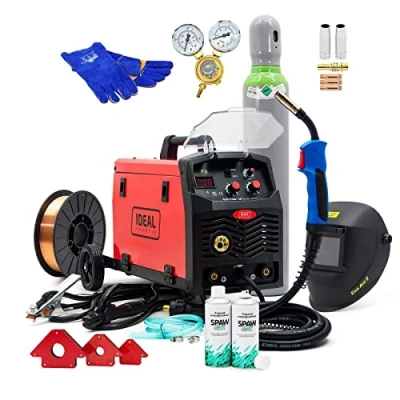 Imagen de Juego #1 Ideal™ Praktik MIG 211 MMA MIG/MAG Inverter Soldadora 200A 3 en 1 FLUX EURO