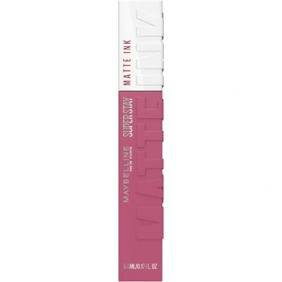 Imagen de Maybelline New York, SuperStay Matte Ink, Pintalabios Mate de Larga Duración, Tono 165 Successful, Rosa Oscuro