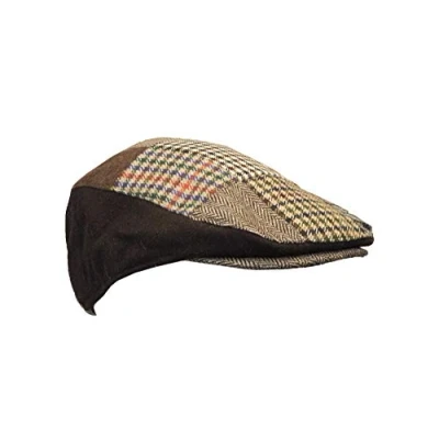 Imagen de Walker and Hawkes Boina Unisex a Parches Estilo inglés Marrón L