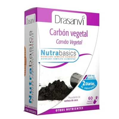 Imagen de Drasanvi Carbon Vegetal 60 Capsulas Nutrabasicos 0