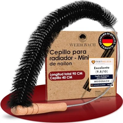 Imagen de Weidebach® Cepillo para Radiadores 90 Cm De Longitud Total / 40 Nylon, Limpiar Sin Pelos Animales, Que Llega A Todos Los Rincones