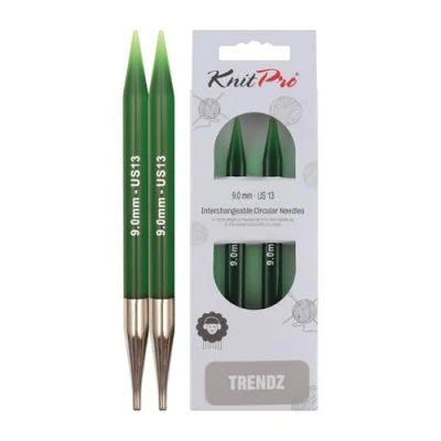 Imagen de KNITPRO Trendz: Knitting Pins: Circular: Interchangeable: 9.00 mm, Vibrante, Multicolor, 9,00 mm