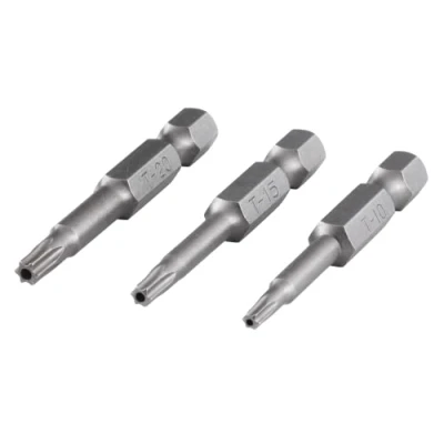 Imagen de wolfcraft Juego de puntas, TORX® con agujero (tamaño 10/15/20), 3 piezas I 1261000 puntas Solid, 50 mm