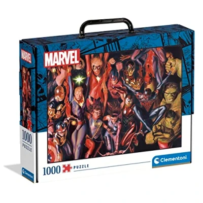 Imagen de Clementoni Puzzle Adulto 1000 Piezas Marvel Maletín Desde 14 años (39675)
