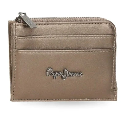 Imagen de Pepe Jeans Ruby Monedero con Tarjetero Beige 11,5x8x1,5 cms Poliéster y PU 0,14L by Joumma Bags
