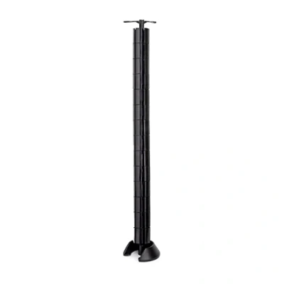 Imagen de EMUCA Columna organizadora de Cables para Escritorio o Mesa, plástico, Negro