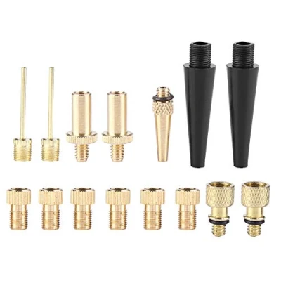Imagen de Kit de Adaptador válvula 15pcs DV AV SV para compresor Bomba Aire inflador neumático Bicicleta