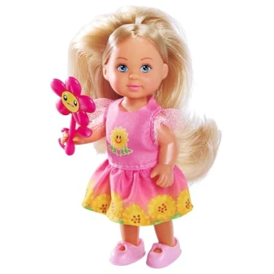 Imagen de Simba Evi Love Flowers, 2 Modelos Surtidos, Solo se Entrega un artículo, muñeca con Bonito Vestido de Flores Flores, 12 cm, a Partir 3 años