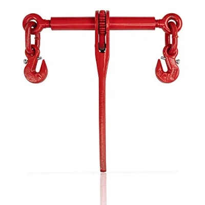 Imagen de Dolezych Tensor Tipo Carraca con Gancho Acortador para Cadena de 8 mm, Capacidad Amarre 4000 Dan Rojo