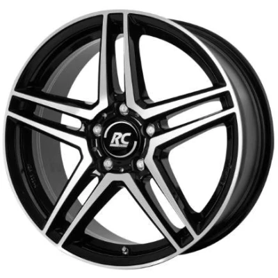 Imagen de RC Design 5Taladro(s) 17Pulgada 112mm Llanta de aleación RCD17 negro frontal lacado 0620072244
