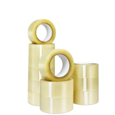 Imagen de MUNTRADE Cinta Adhesiva Transparente Embalar 48mm x 132m (12 Rollos) Transparente, Precinto