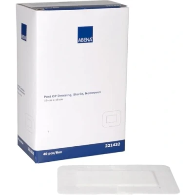 Imagen de ABENA Apósito Adhesivo Postoperatorio Estéril Hipoalergénico, Absorbente, Transpirable y Flexible Sin Látex (10X15 Centímetros, 40.0, unidad)