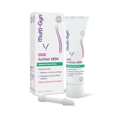 Imagen de Multi Gyn ActiGel Tratamiento 2 en 1 para la vaginosis bacteriana 50ml+aplicador Reduce olor y picor vaginal un alivio rápido. Con componentes de origen natural, uso externo Vagina
