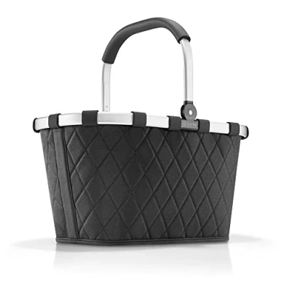Imagen de reisenthel carrybag rhombus black Cesta de la compra robusta con mucho espacio almacenamiento y práctico bolsillo interior Diseño elegante e impermeable