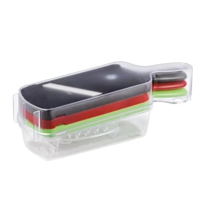 Imagen de KYOCERA CSN 550 Set contenitore CS202BK, CSN182SRD e grattugia, Hoja cerámica, Multicolor, 29.5x10.1x10.2 cm