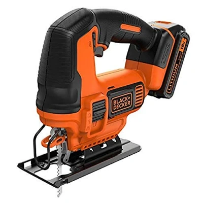 Imagen de BLACK+DECKER BDCJS18E1 QW Sierras de calar 18 V 2.5 AH 1 batería hoja para madera