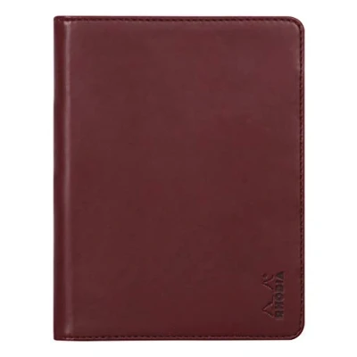 Imagen de RHODIA 213008C Cuaderno y portadocumentos Rhodiarama N 13 Lie de Vino para bloc notas o cuadernos formato A6 (10,5 x 14,8 cm) Piel sintética italiana Premium