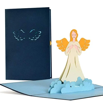 Imagen de Diese Klappkarten Recordatorios de comunion y recordatorio bautizo. tarjetas para bautizo con paloma, 3d como felicitacion niños niñas, C04