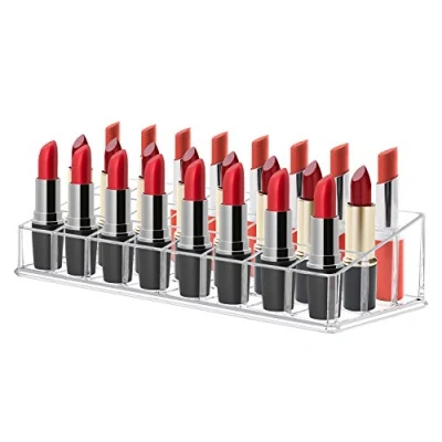 Imagen de Comius Sharp Organizador de Pintalabios, 24 Particiones Labios Transparente Acrílico Expositor Cosméticos