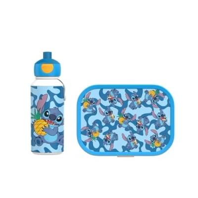 Imagen de Mepal Set de Almuerzo Campus Fiambrera para Niños con Botella Pop up y el Colegio o Llevar Sin BPA 400 + 750 ml Stitch