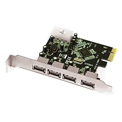 Imagen de Approx APPPCIE4P Tarjeta PCI E 4 Puertos USB 3.0, Color Plateado y Verde