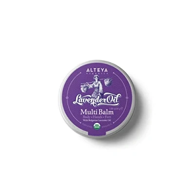 Imagen de Alteya Organic multi bálsamo de lavanda búlgara 30 g USDA certificado producto orgánico para tratamiento corporal con aceite esencial y grado terapéutico calmante e hidratante