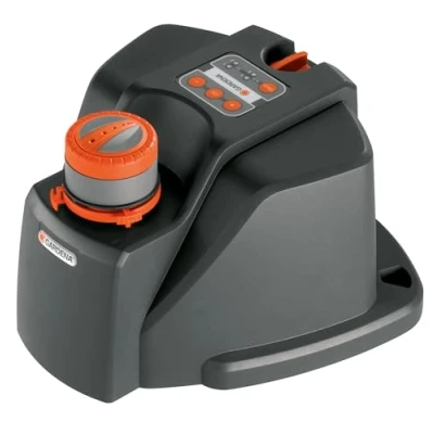 Imagen de Gardena Original Comfort Aqua Contour Aspersor de superficie asimétrico automático riego para regar jardines, fácil programación, alcance 2.5 10.5 m (8133 20)