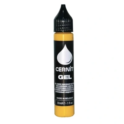 Imagen de CERNIT CE1500030700C Un frasco de pasta polimérica líquida Gel 30 ml Masa para modelar hornear Color amarillo