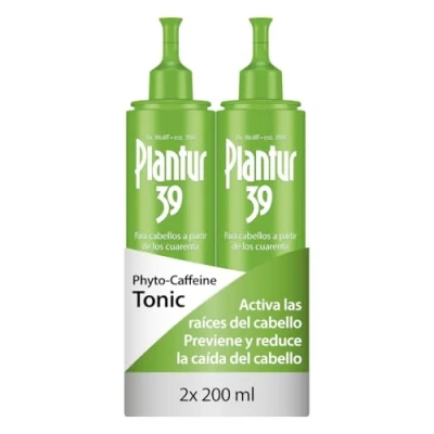 Imagen de Plantur 39 Phyto Caffeine Tonic 2x200ml I Tonico previene y reduce la pérdida de cabello Apoye el crecimiento del engrosamiento