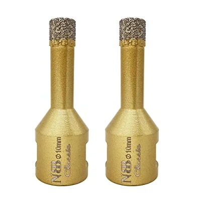 Imagen de NBB Broca de diamante con M14, corona para taladrar en seco y húmedo profesionalmente porcelana dura, cerámica, baldosas, granito, mármol, azulejo, Amoladora Angular (2, 10mm)