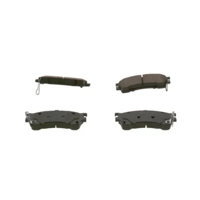 Imagen de BOSCH 0 986 424 694 Juego de pastillas freno Low Metallic con avisador acústico desgaste Chapa antichirridos MAZDA: FAMILIA 6, 323 F Premacy