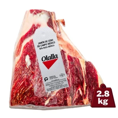 Imagen de 2.8 kg Maza de Jamón Cebo Campo Ibérico 50% Raza Ibérica Olalla Dehuesado Jamon Iberico Elaboracion Tradicional Embutidos ibéricos