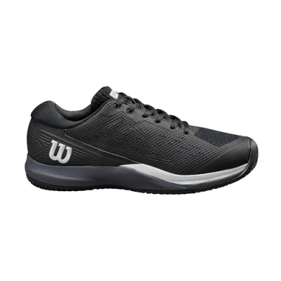 Imagen de Wilson Rush Pro Ace, Tennis Shoe Hombre, Black/Ombre Blue/White, 47 1/3 EU