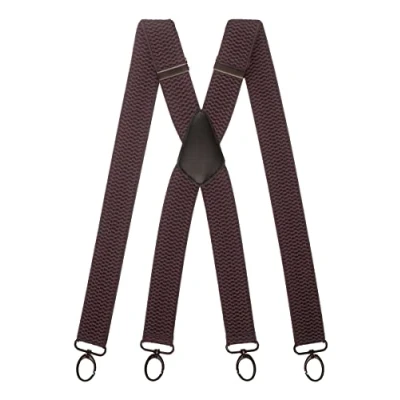 Imagen de Olata Tirantes Anchos Resistentes Multiusos En Forma De X Con Clips Mosquetón 4 cm. Gris Oscuro (Clips Negros)