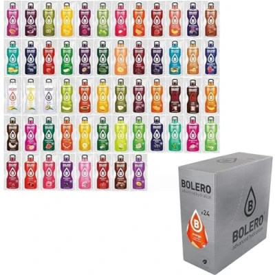 Imagen de Bolero Classic Mix 24 x 9 g I refrescante bebida en polvo sin azúcar endulzado con stevia vitamina C para diabéticos una más saludable familiares y amigos paquete conocer