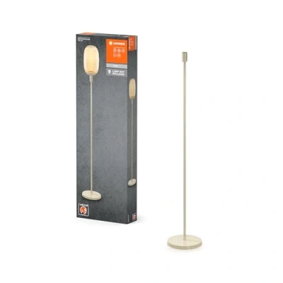 Imagen de LEDVANCE lámpara de pie decorativa con casquillo E27, soporte grande (altura 146cm), beige, cable alimentación 1,8m, LED OSRAM 1906 a juego disponible por separado