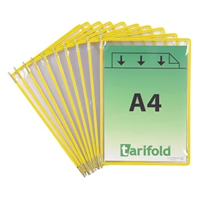 Imagen de TARIFOLD B114004 Funda para porta catalogo, A4, color amarillo