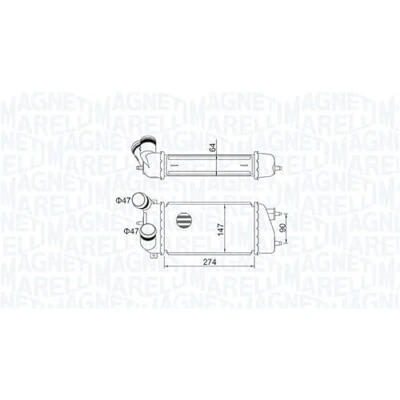 Imagen de MAGNETI MARELLI 351319205240 Intercooler CITROËN: C3 I Hatchback