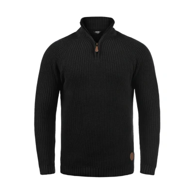 Imagen de Solid Troyer Xenox Jersey de punto, Hombre, Talla: Large, Black