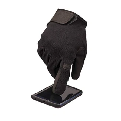 Imagen de Mil Tec Guantes táctiles para Hombre, Color Negro, Negro , Small