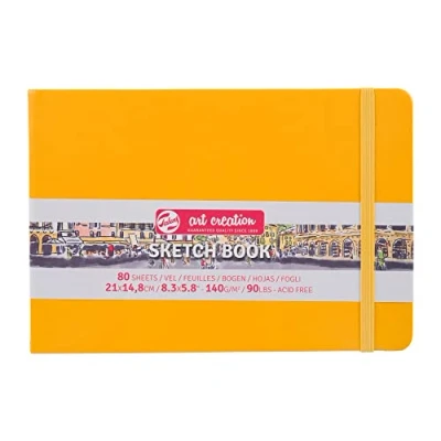 Imagen de Talens Art Creation Cuaderno de bocetos 9314115M, 80 hojas, 21 cm x 14,8 cm, amarillo dorado, A5, 9314115M